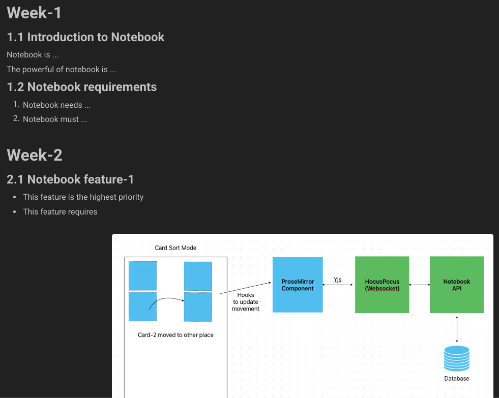Notebook preview